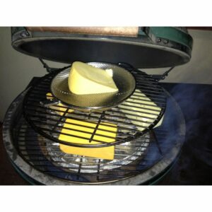 Adapter for connecting cold smoke generator to ceramic grill for versatile smoking options