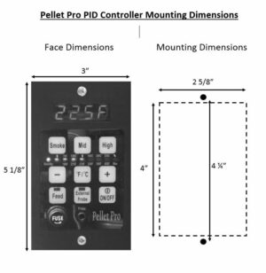 Pellet Grill Controller Dimension Diagram