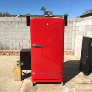 Repurposed Refrigerator Smoker – Crafted for Flavor
