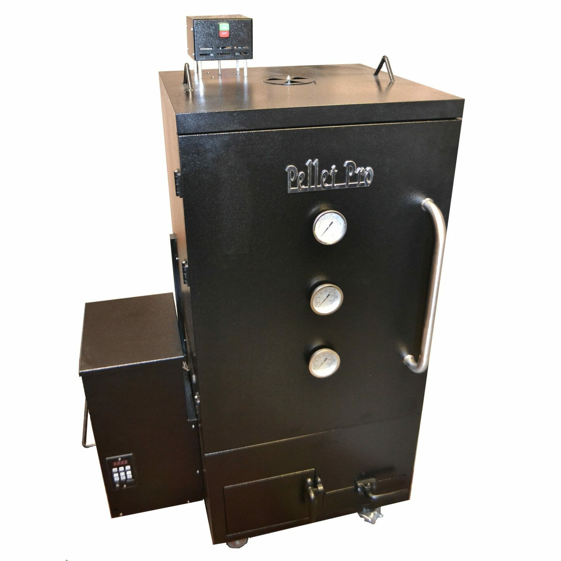 The Pellet Pro Vertical Double Wall Cabinet Pellet Smoker With