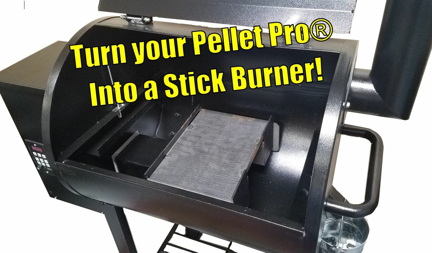 Universal Pellet Grill Upgraded Heat Diffuser With Stick Burning Capability 
