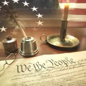 Image of the Constitution of the United States, the foundational document of the country's government and laws