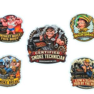 Smoke Daddy Limited-Edition Weather Resistant Stickers - Hardhat Collection